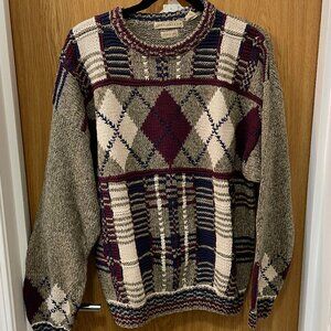 East Island Men's Geographical Design Sweater - Large - NEW With Tags
